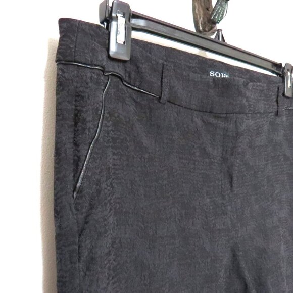 SOHO Apparel Ltd. Black Textured Dress Pant Size 16 - Picture 3 of 11